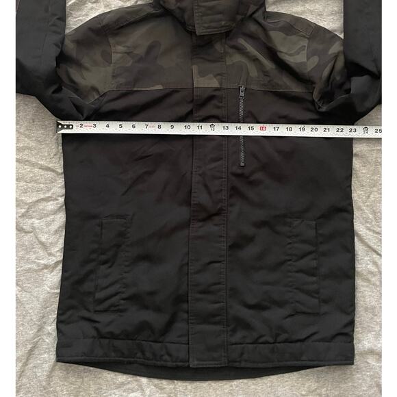 Hollister California Mens Size M All Weather Camo Black Jacket - Picture 13 of 16